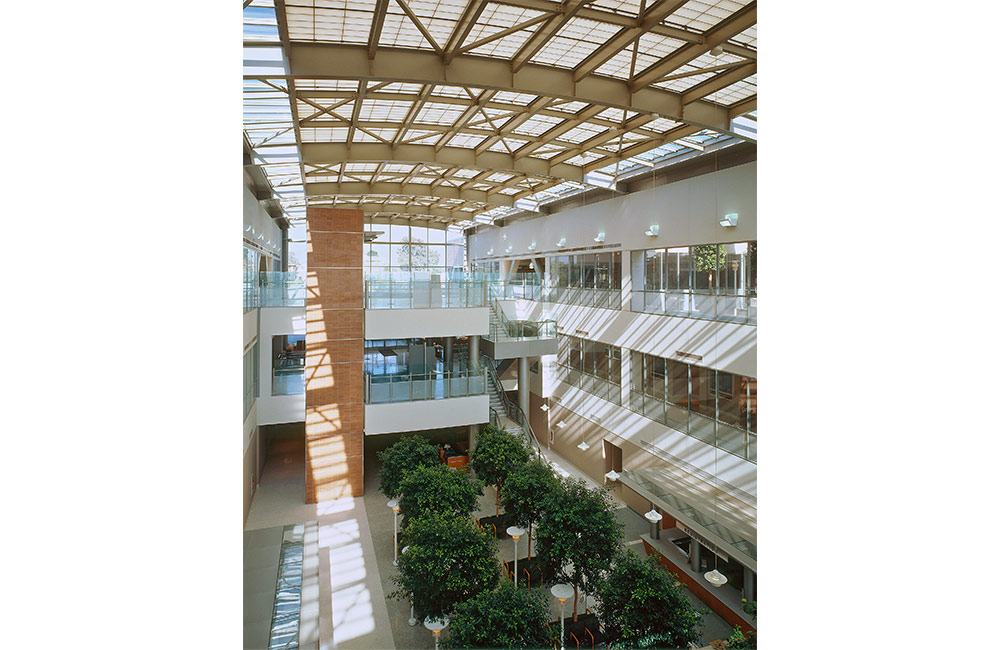 Image 3. Aerial view of building's central atrium.