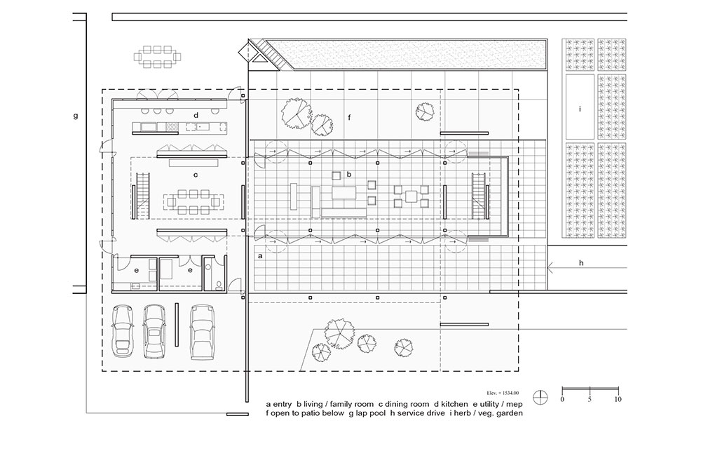 Image 2. Lower level plan of residence.