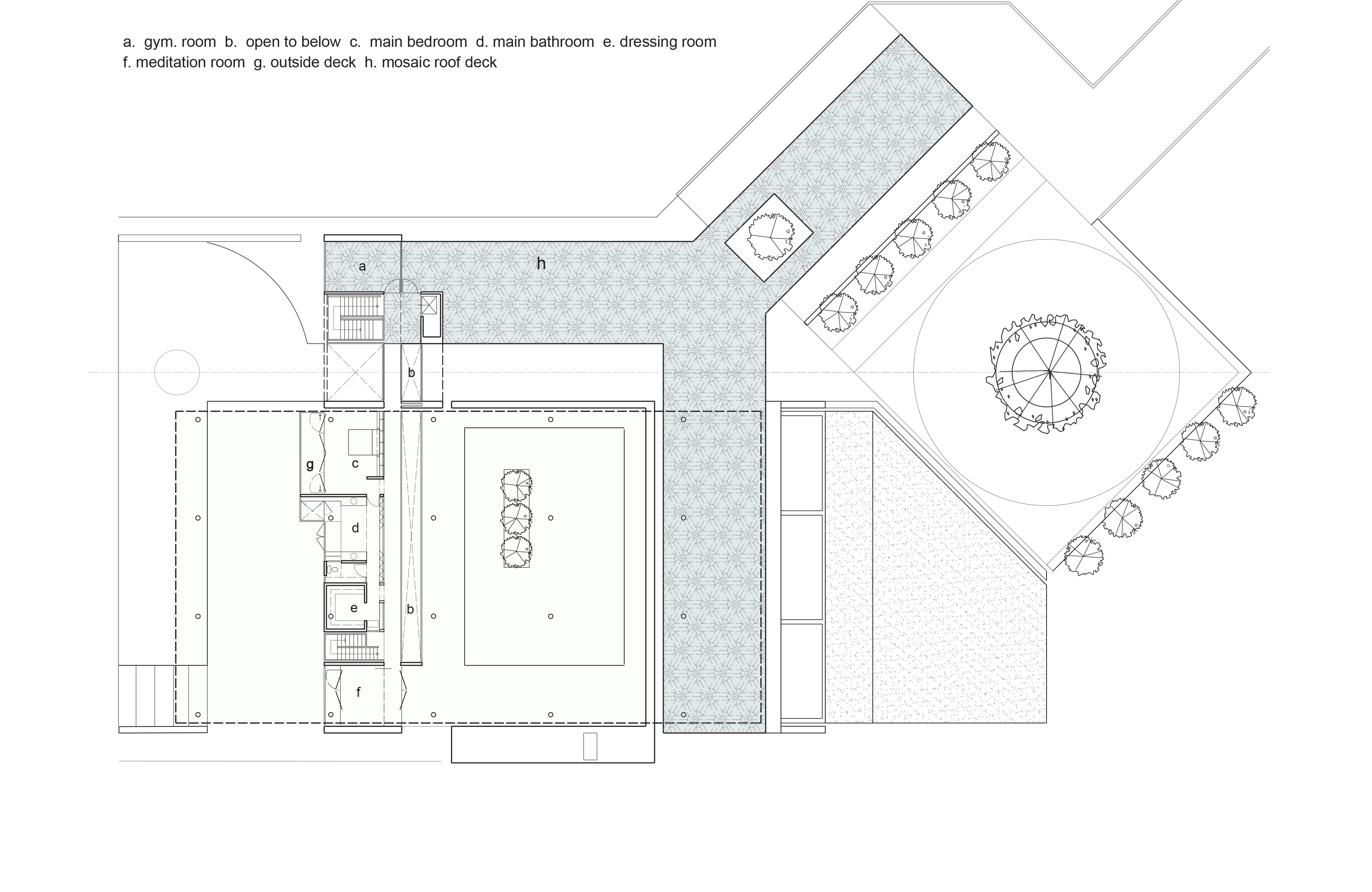 Image 3. Upper level plan of residence.